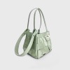 Bucket bag, chain, diamond grid bag, leather one shoulder crossbody bag